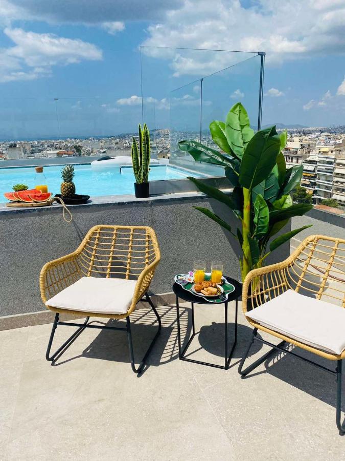 New 2Bd Aprt With Shared Rooftop Pool E2 Атина Екстериор снимка